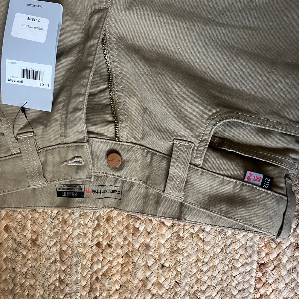Carhartt Tan Fire Resistant Cargo Pants